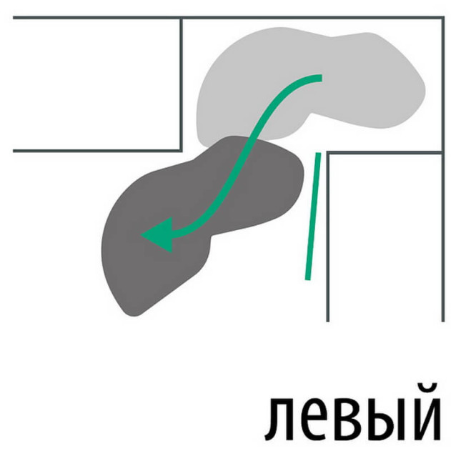 0479650102. Леманс 600 мм КОМПЛЕКТ 4 полки, 4 доводчика, левый, Арена КЛАССИК, цвет ТИТАН