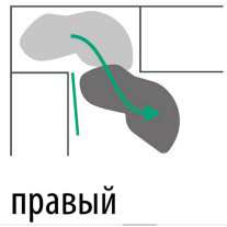 2605769846. Леманс 600 мм КОМПЛЕКТ 2 полки, 2 доводчика, правый, Арена СТИЛЬ, цвет АНТРАЦИТ