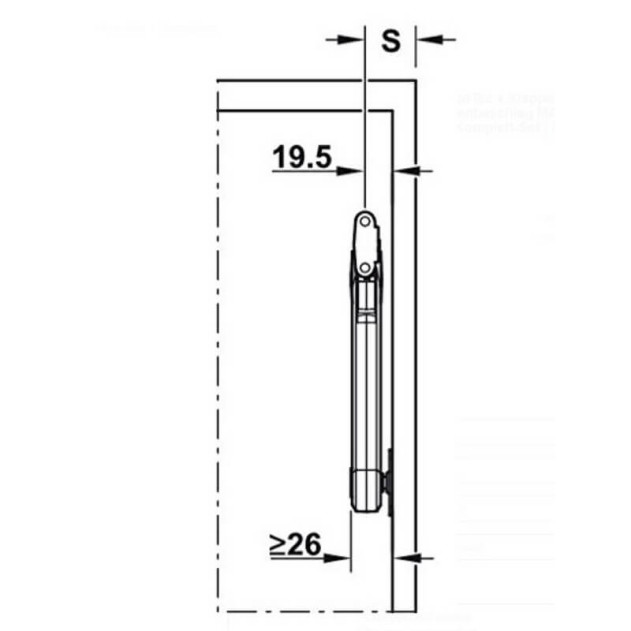 2717210006. Подъемник Макси, серии C (белый), 1 шт с комплектом креплений