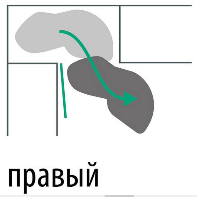 0479280102. Леманс 450 мм КОМПЛЕКТ 2 полки, 2 доводчика, правый, Арена КЛАССИК, цвет ТИТАН