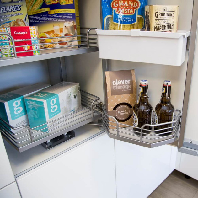 2376500102. Тандем II, КОМПЛЕКТ 500 мм, Н1100, 4 полки, Арена КЛАССИК, цвет ТИТАН