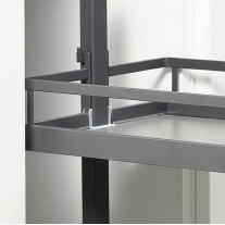 2606419846. Диспенса Джуниор - Юбокс №5 КОМПЛЕКТ 300 мм, h640 - 728 мм, Арена СТИЛЬ 1 полка, цвет АНТРАЦИТ