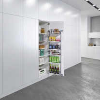 0036930005. Тандем Сайд 600 мм Комплект, рама H800, Арена КЛАССИК, 3 полки, цвет ХРОМ, дно серое, антислип1 уп