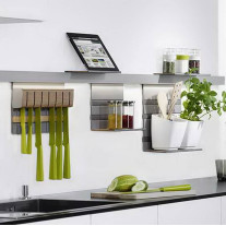 0089019845. ЛинероМозаик профиль 900 мм с 2 заглушками, соединителем и  крепежом, алюминевый. цвет СТАЛЬ нерж