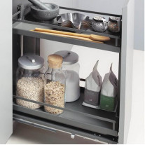 2606339846. Диспенса Джуниор КОМПЛЕКТ 200 мм, h640 - 728 мм, Арена СТИЛЬ 2 полки, цвет АНТРАЦИТ