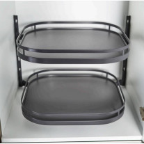 2352539846. ТорнМоушн 600 мм, КОПЛЕКТ, Арена СТИЛЬ, цвет АНТРАЦИТ, 2 полки, дно антрацит, антислип 1 уп