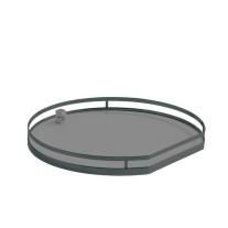 2373749846. Твистер, h.812 - 922 мм, Комплект Арена СТИЛЬ, 3 полки + рама + крепеж, цвет АНТРАЦИТ, дно антрацит, антислип, 1 уп